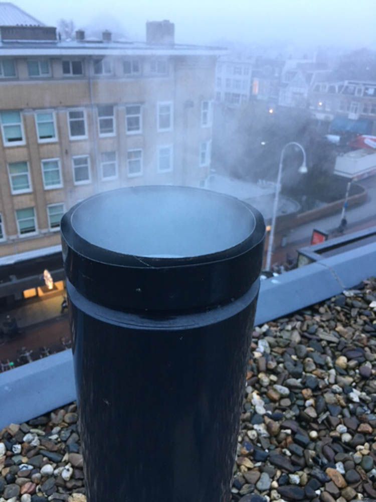 rookproef op dak